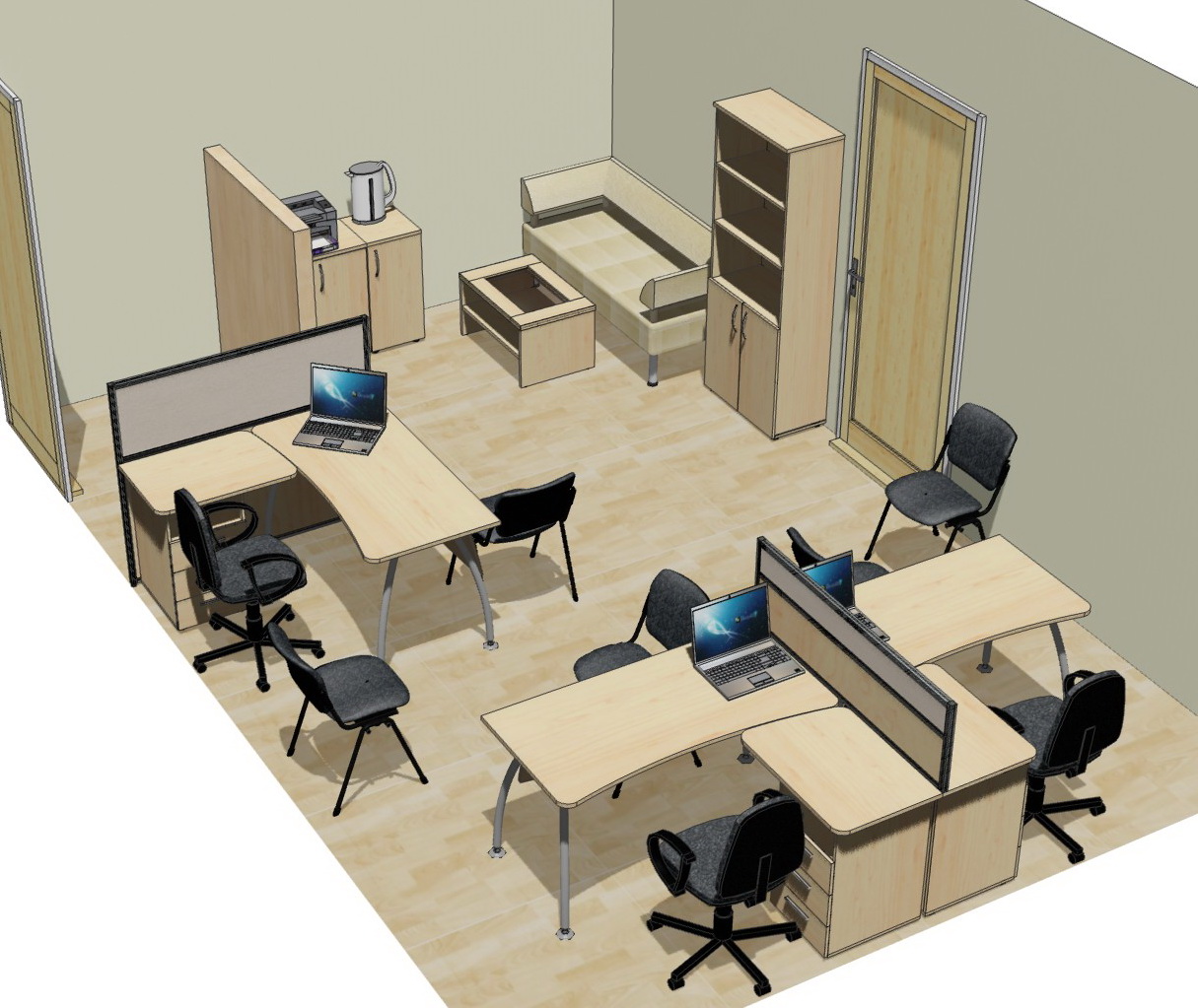Современный дизайн и отделка офисов 