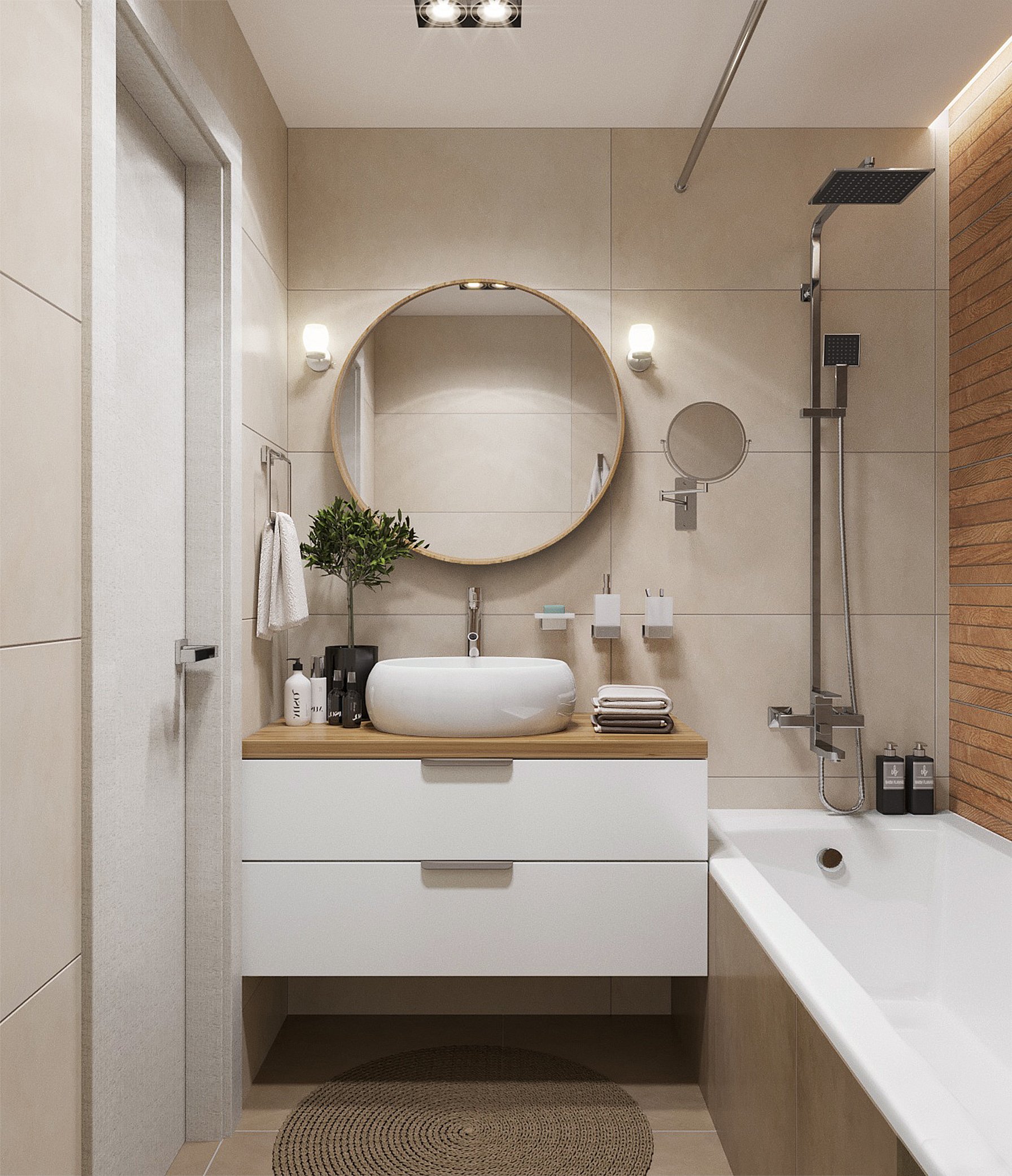 Ванная комната 3 кв метра: дизайн, фото