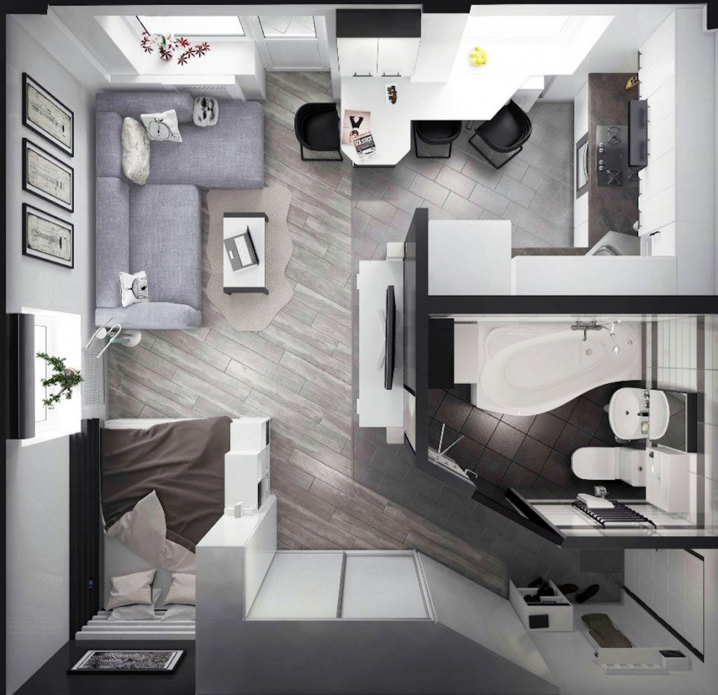 Красивая планировка однокомнатной квартиры - 135 фото-идей и видео описание тонкостей дизайна квартиры