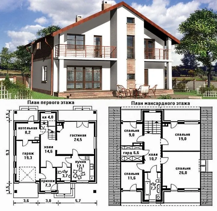 Проекты домов 100-120 кв. м: одноэтажные и двухэтажные дома, лучшие планировки, финские коттеджи 100-120 м2 и другие варианты