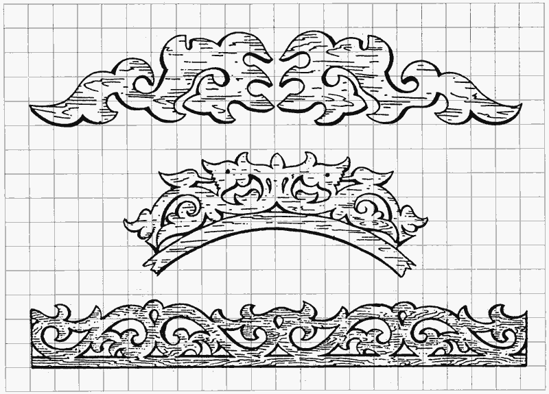 Эскизы на резные наличники