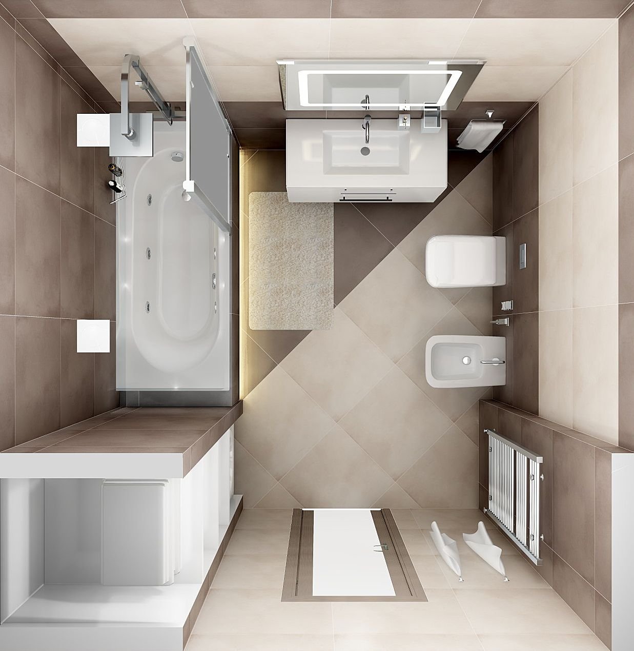 Нюансы дизайна ванной комнаты на 3 кв. м