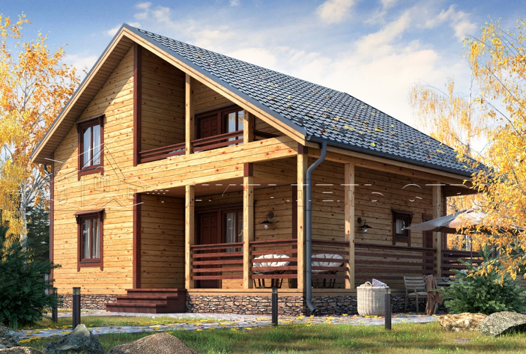 Проекты одноэтажных деревянных домов: финские, из бревна, из бруса, с террасой, с мансардой, фото, варианты проектов планировки