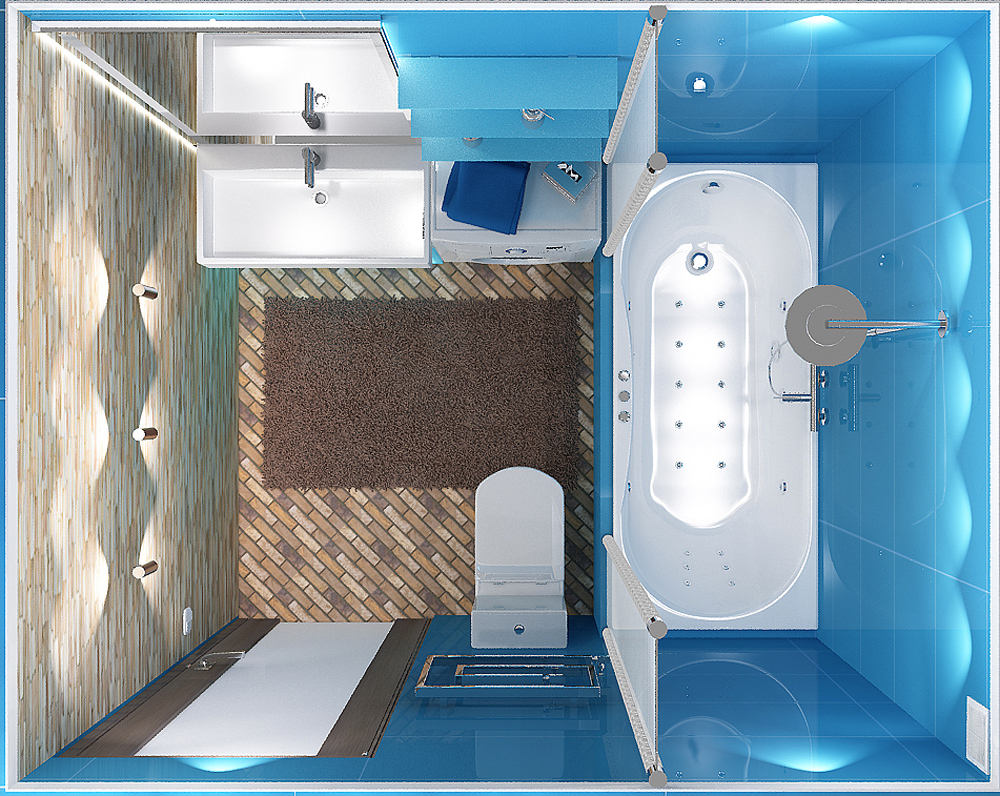 Обустройство ванной 4 кв. м.: самые стильные идеи и проекты ванной комнаты (75 фото)