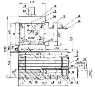 Чертеж печки горыныч 3