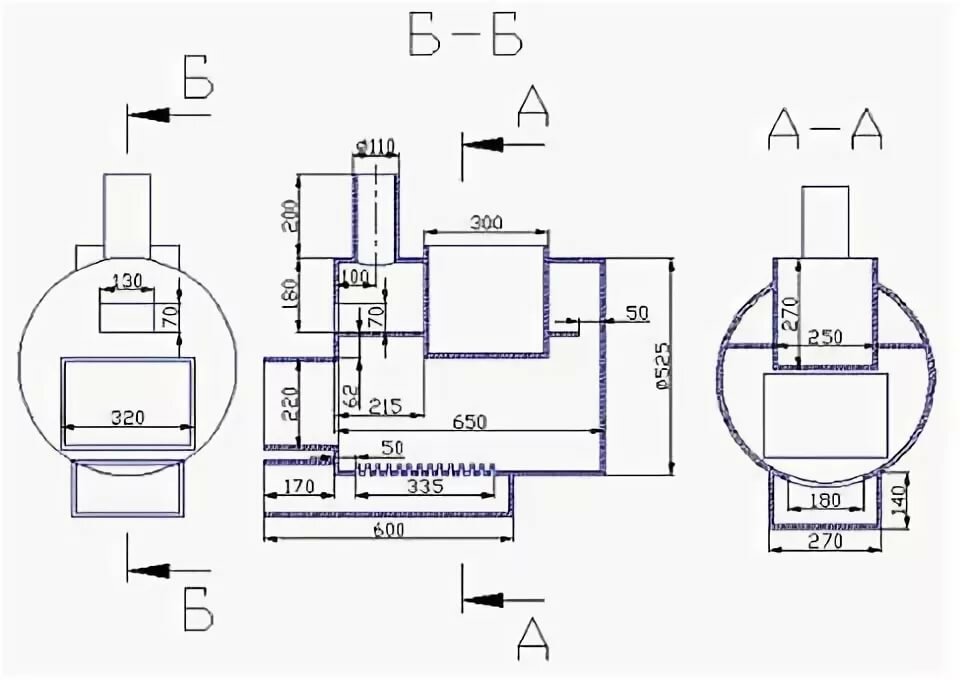 Банная печь своими руками из трубы 530 чертежи