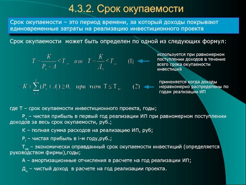 Как рассчитать окупаемость бизнес плана