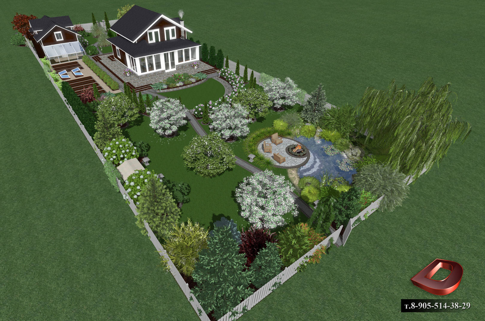 Ландшафтный дизайн загородного участка на 20 сотках: правильная планировка и постройка, фото и варианты оформления