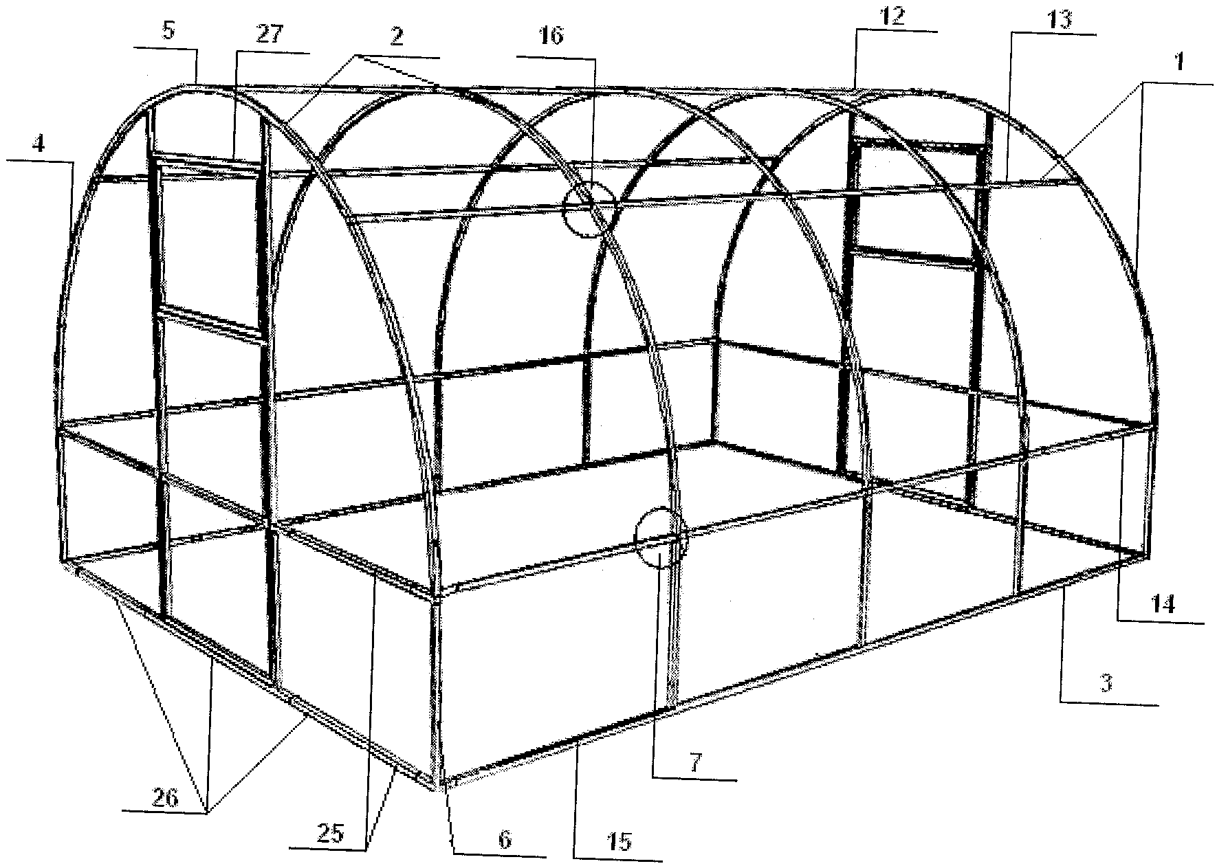 Чертеж теплицы 4х6